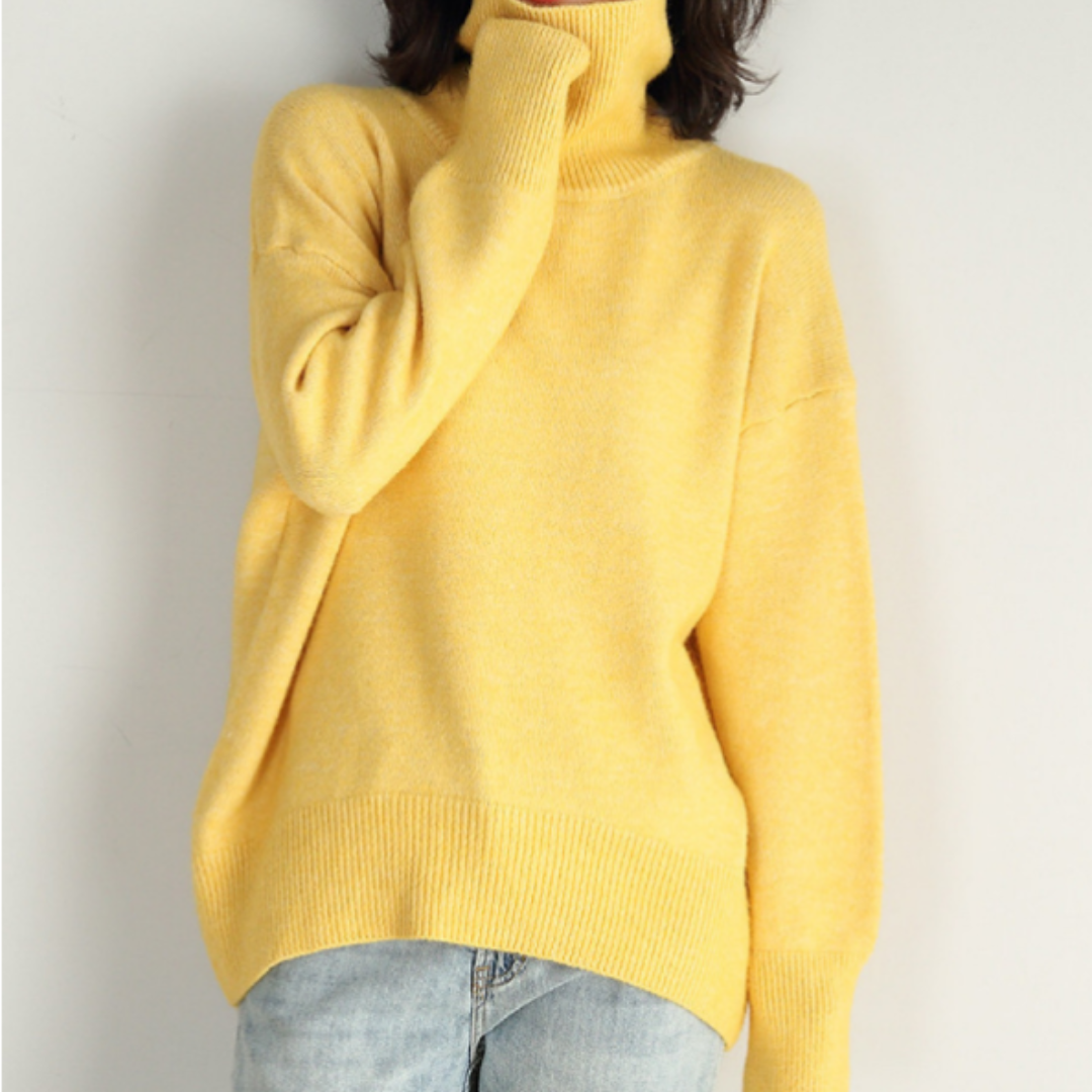 Eleganter Rollkragenpullover Premium Qualität