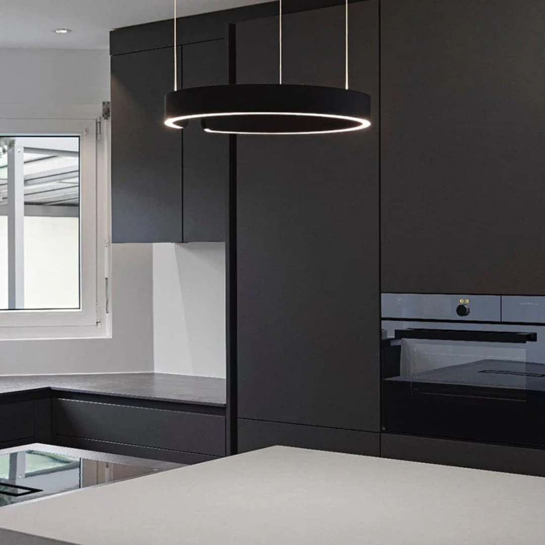 Moderne LED Pendelleuchte Ringform Dimmbar