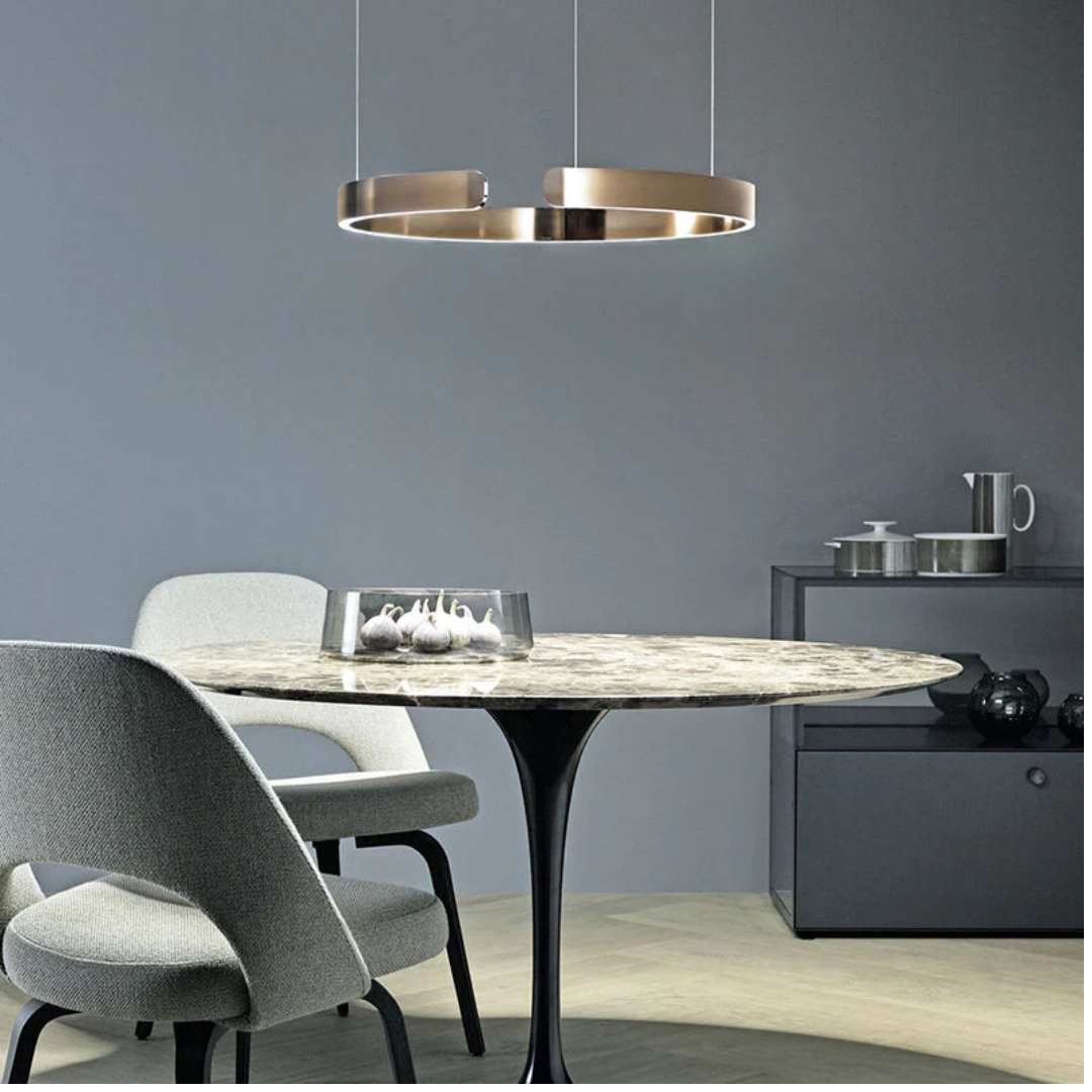 Moderne LED Pendelleuchte Ringform Dimmbar