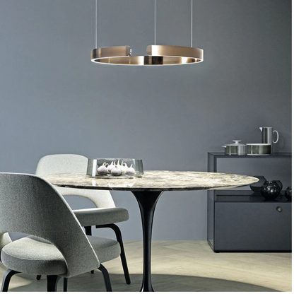 Moderne LED Pendelleuchte Ringform Dimmbar