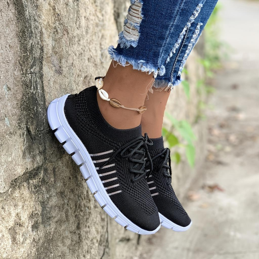 Damen Sneaker Weich Sohle Bequem Sportlich