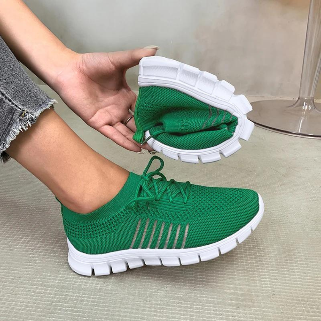 Damen Sneaker Weich Sohle Bequem Sportlich - BerlinGlamour
