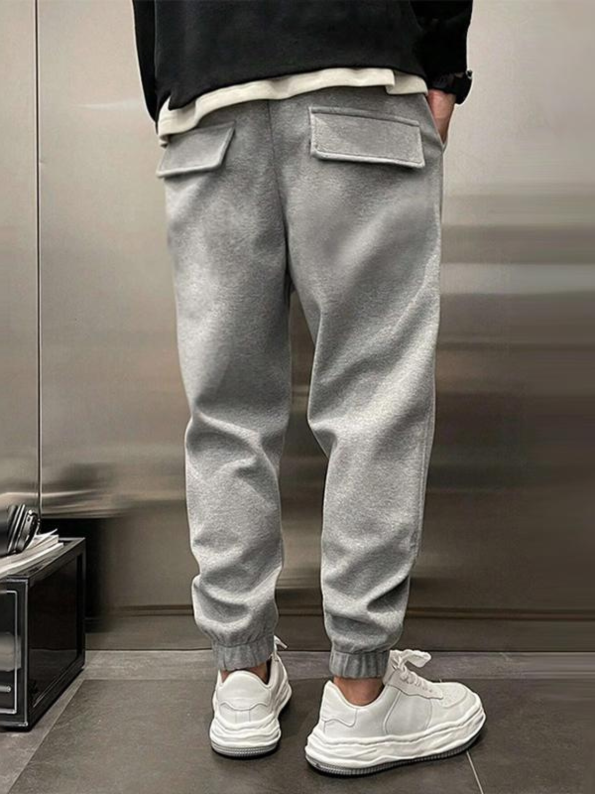 Bequeme Herren Jogginghose Klassisch Schwarz