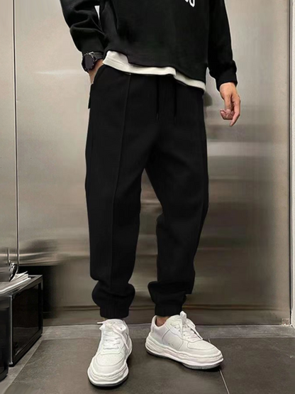 Bequeme Herren Jogginghose Klassisch Schwarz