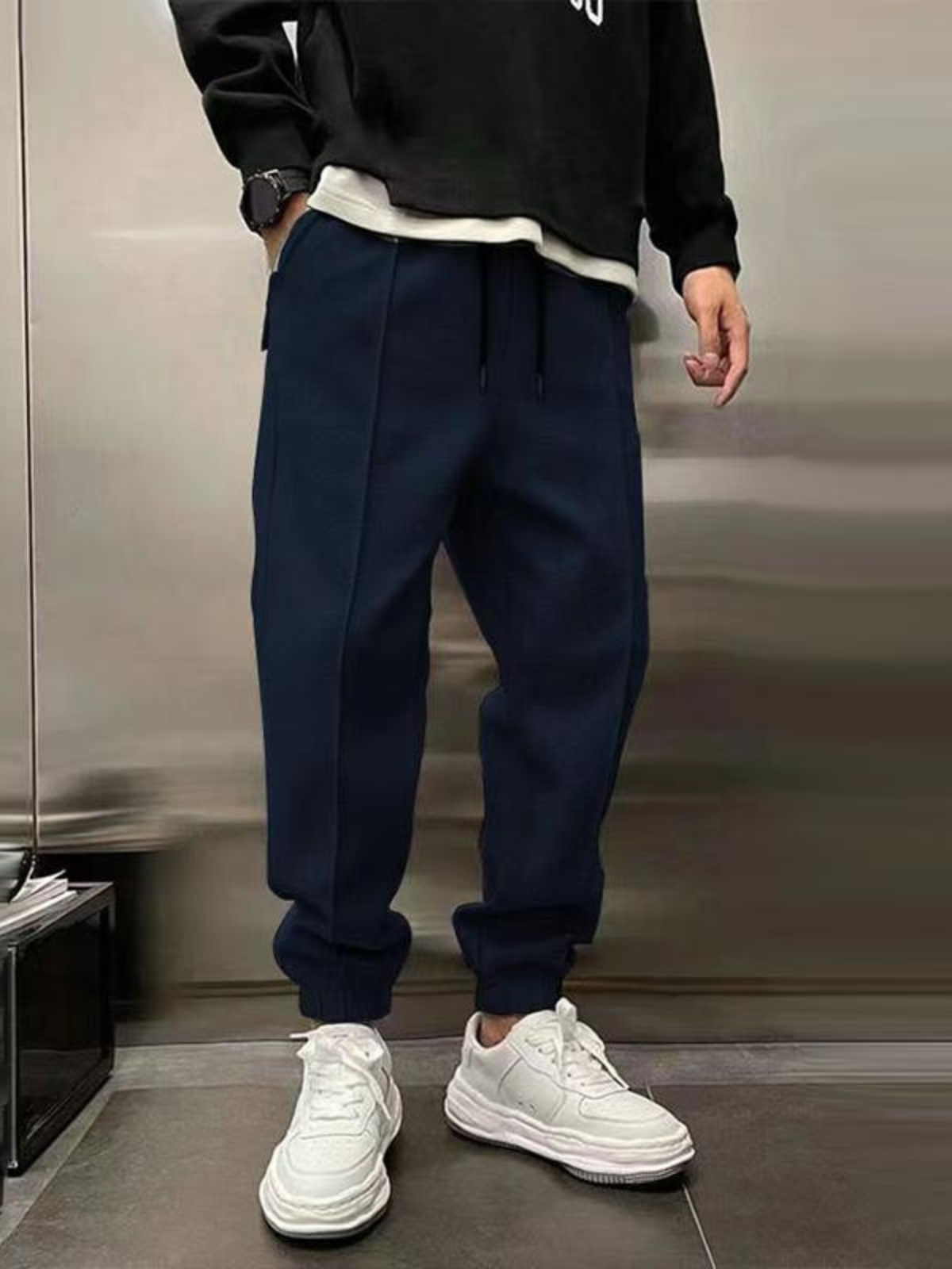 Bequeme Herren Jogginghose Klassisch Schwarz