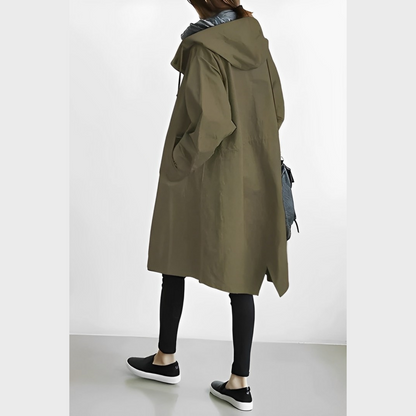 Wasserdichte Winterjacke mit Kapuze Lang