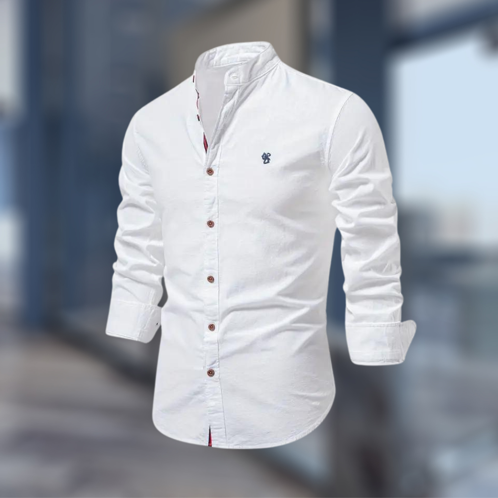 Herren Poloshirt Langarm Slim Fit Modern