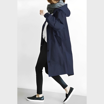 Wasserdichte Winterjacke mit Kapuze Lang