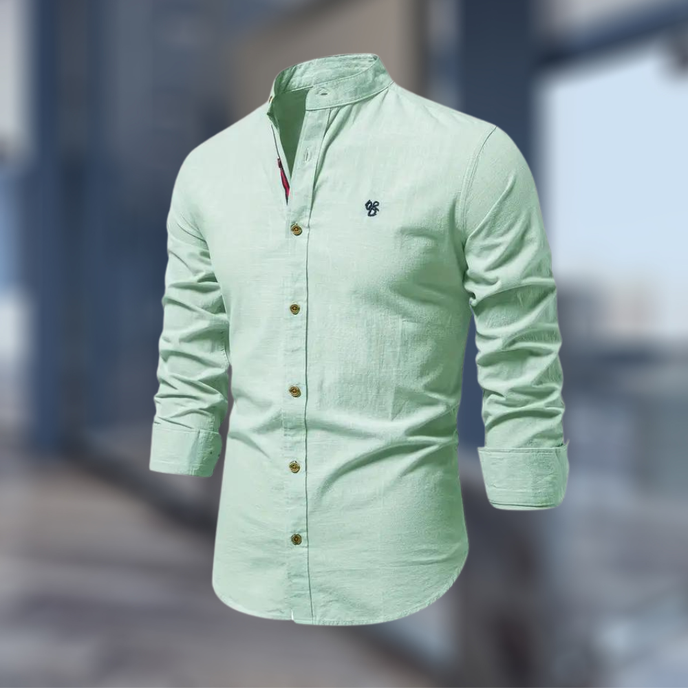Herren Poloshirt Langarm Slim Fit Modern