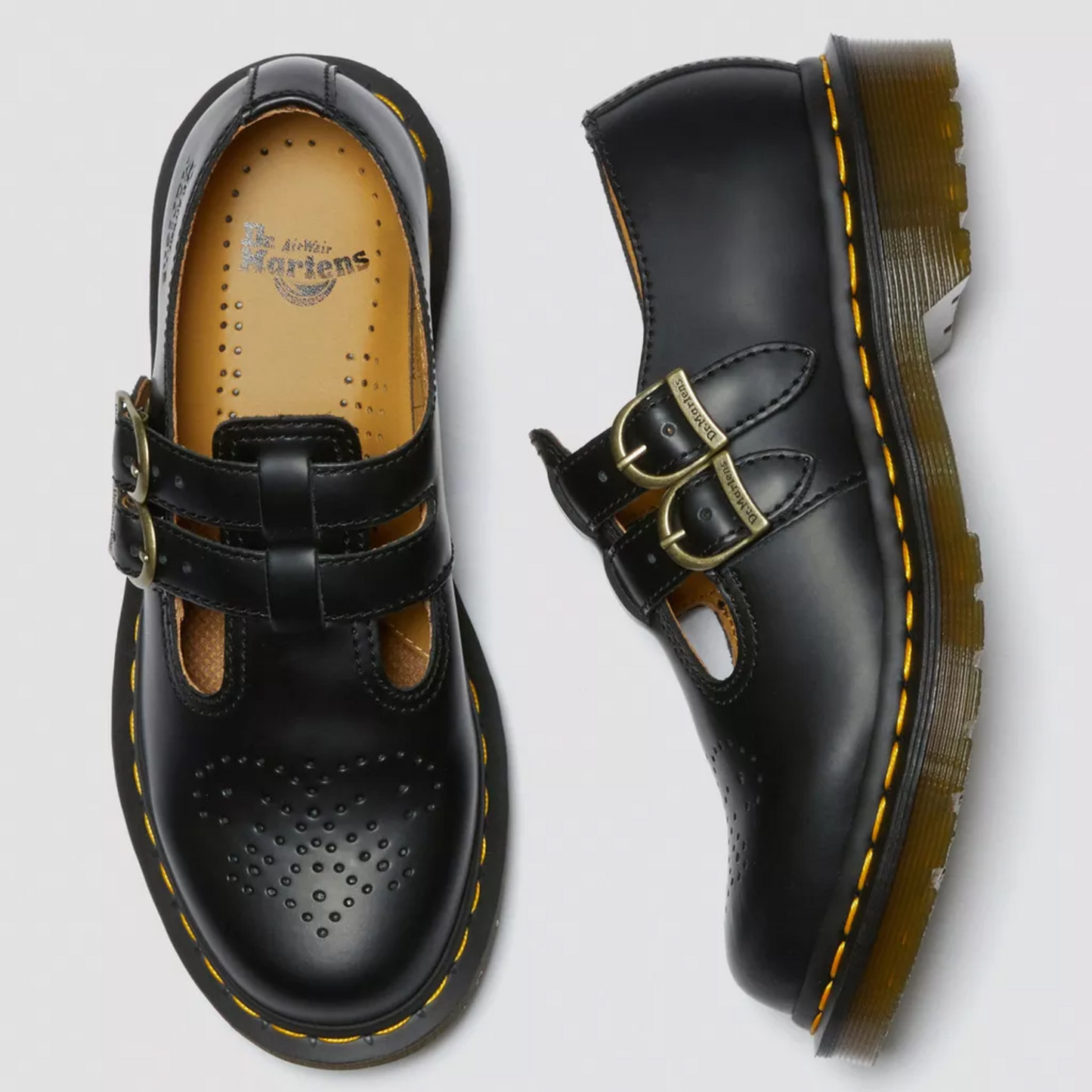 Damen Mary Janes Schuhe Mit Doppelter Schnalle Frühling