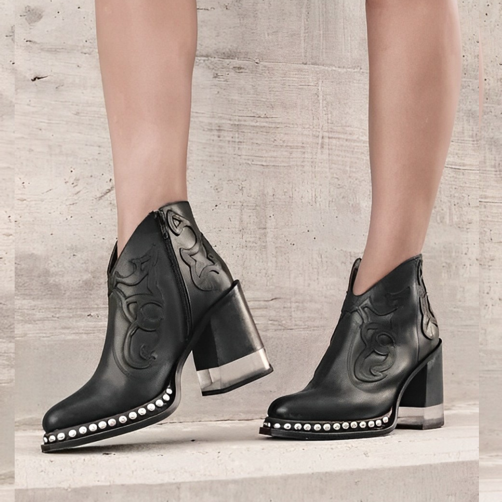 Donatella Stiefel mit Blockabsatz