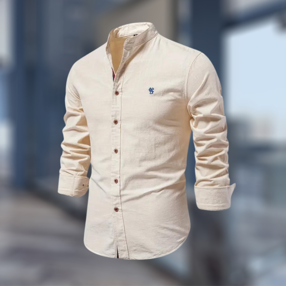 Herren Poloshirt Langarm Slim Fit Modern