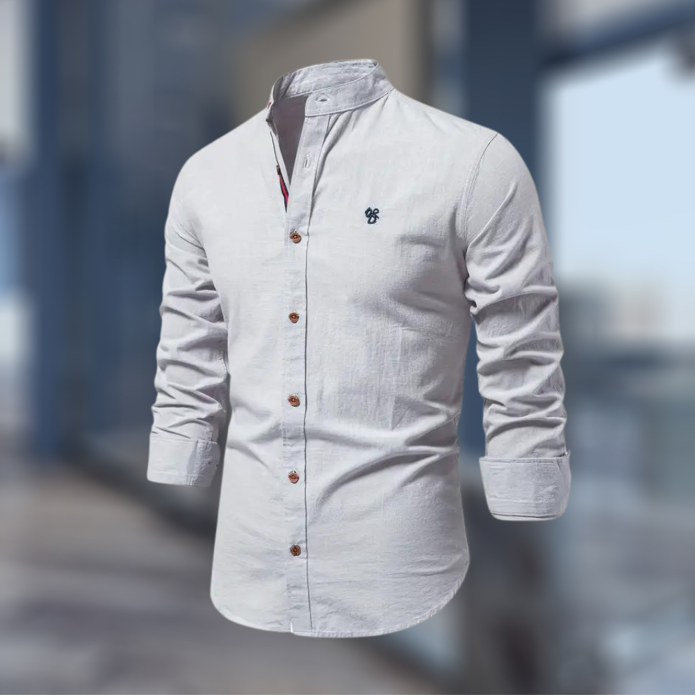 Herren Poloshirt Langarm Slim Fit Modern