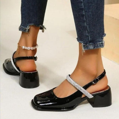 Weiße Pumps Glitzer Schuhe Damen High Heel