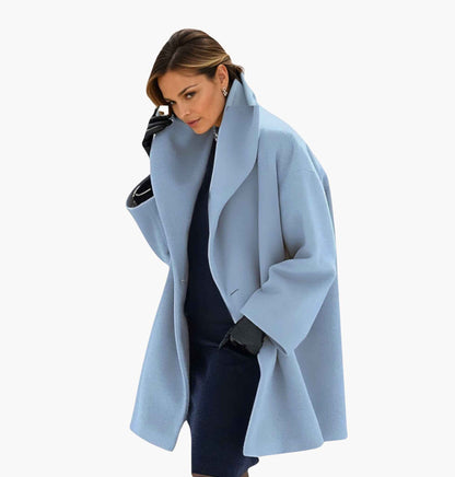 Damen Wintermantel Oversized Modern Schnitt Lang - BerlinGlamour