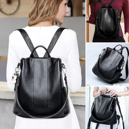 Leder Rucksack Sicherheit Diebstahlschutz Robust - BerlinGlamour