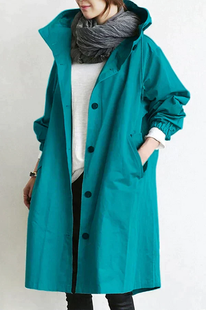 Regenmantel Damen Trendy Wasserfest Stylish