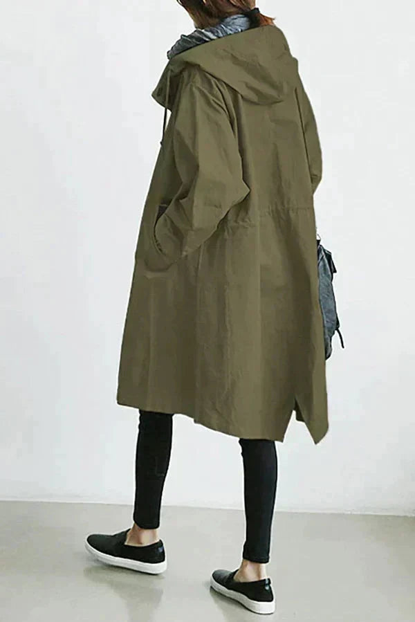 Regenmantel Damen Trendy Wasserfest Stylish