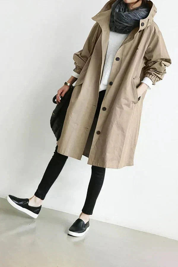 Regenmantel Damen Trendy Wasserfest Stylish