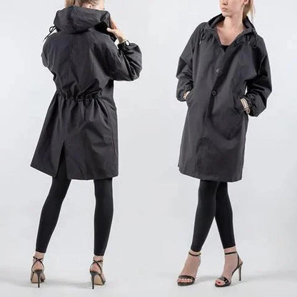 Regenmantel Damen Trendy Wasserfest Stylish