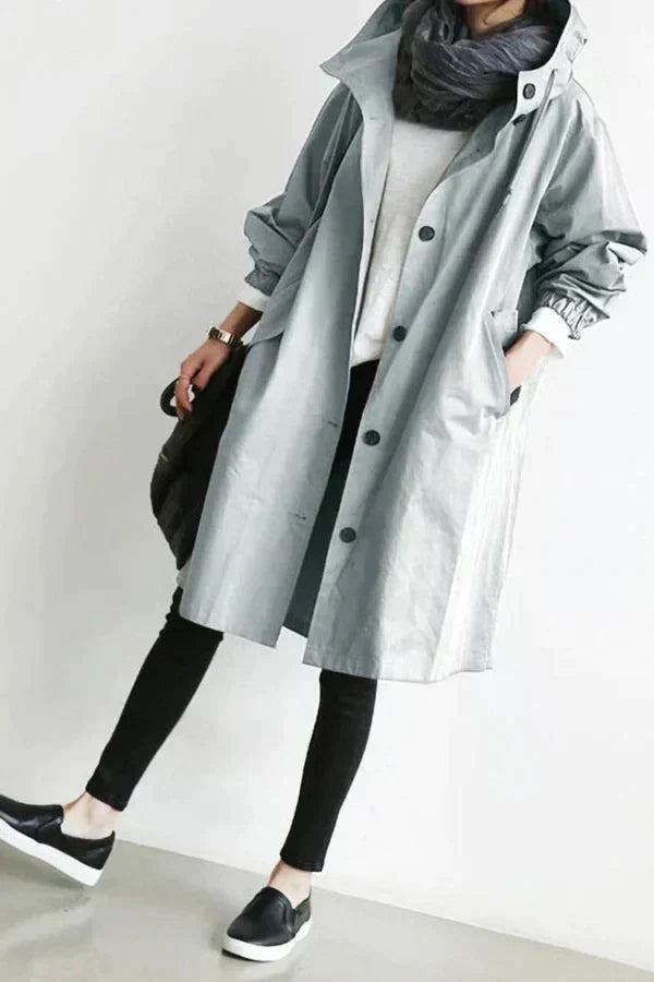 Regenmantel Damen Trendy Wasserfest Stylish