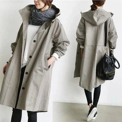 Regenmantel Damen Trendy Wasserfest Stylish