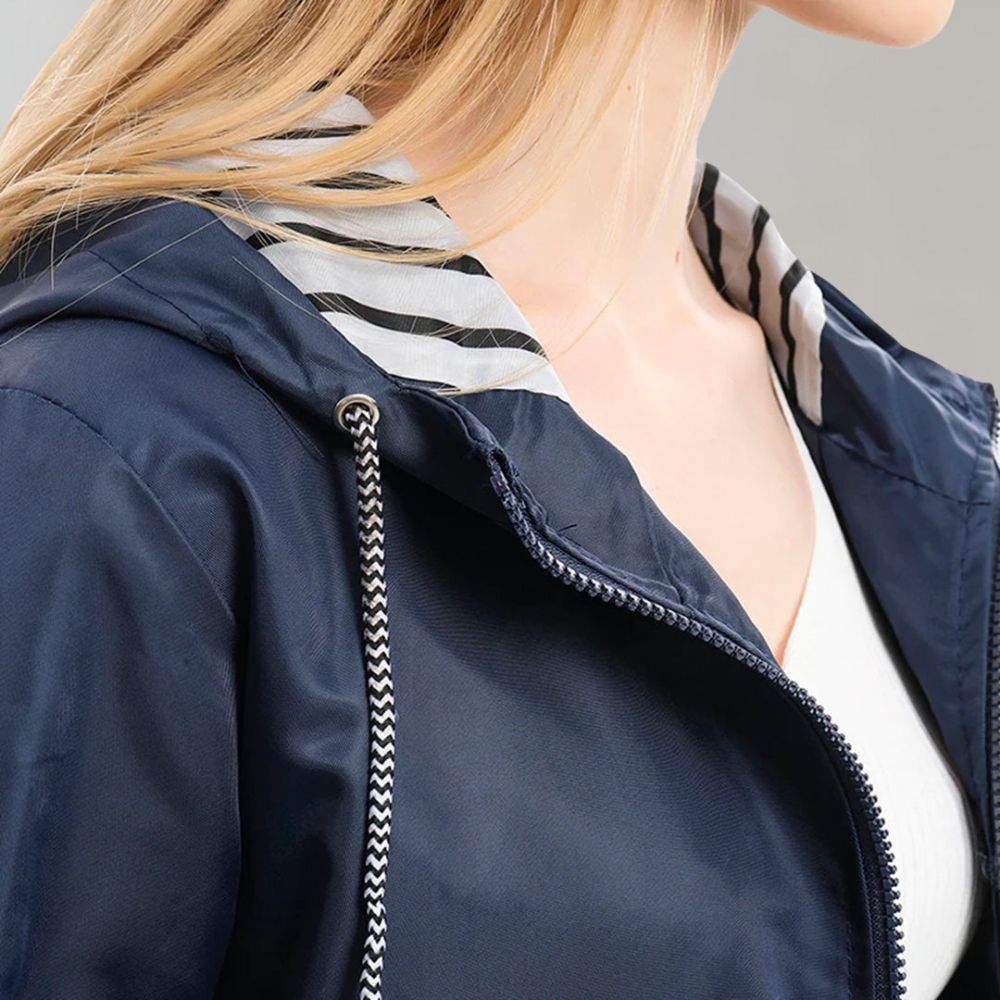 Lange Regenjacke Damen Wasserdicht Modern - BerlinGlamour