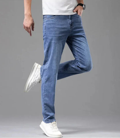 Herren Jeans Baumwolle Bequem Elegant