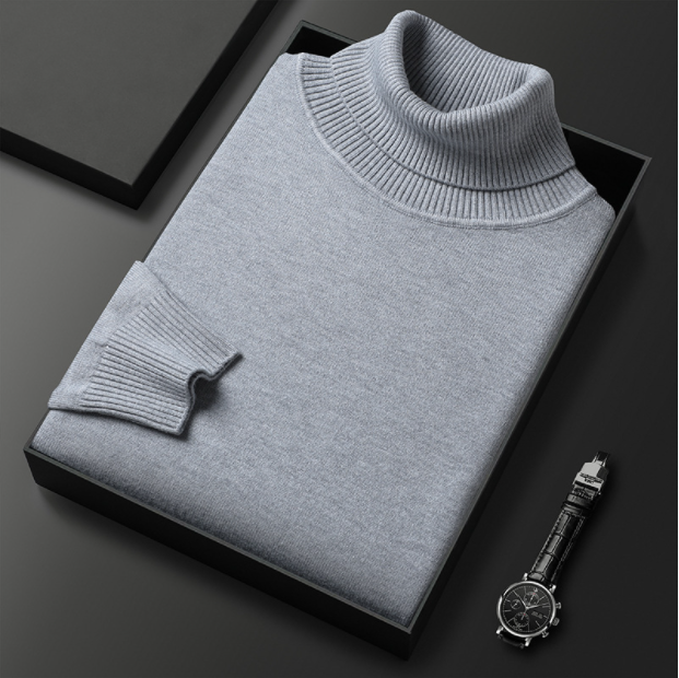 Herren Rollkragenpullover Lässig Frühjahr Bequem
