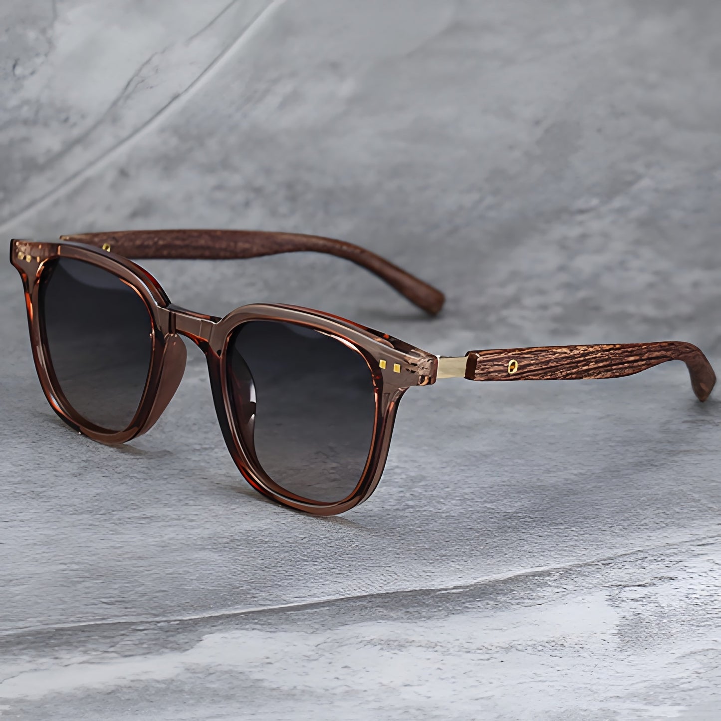 Herren Sonnenbrille Polarisiert Sportlich Schwarz