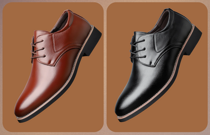 Herren Business Schuhe Elegant Lederschuhe Schwarz