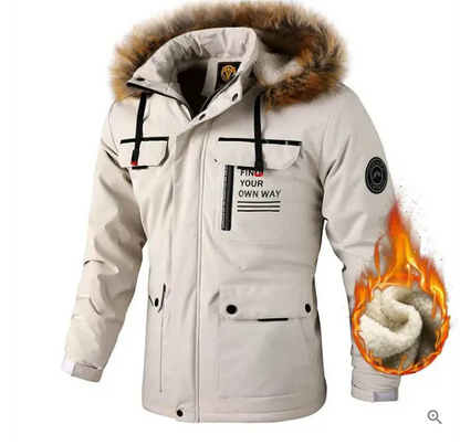 Wasserdichte Winterjacke Herren Warm Isoliert