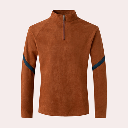 Herren Pullover Wollmischung Elegent Schwarz