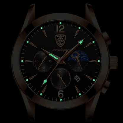 Herren Armbanduhr Edelstahl Automatik Elegant