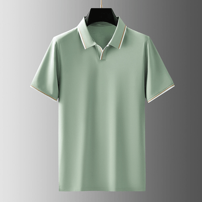 Herren Poloshirt Seide Elegantes Qualitätsshirt