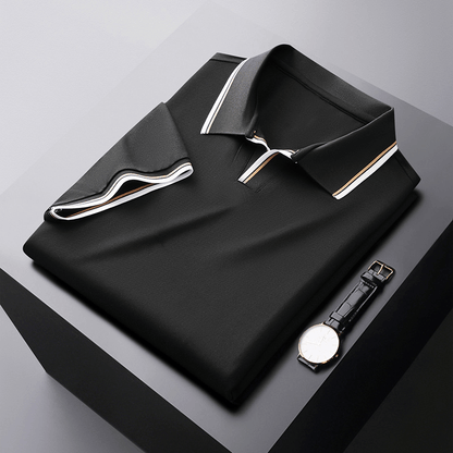 Herren Poloshirt Seide Elegantes Qualitätsshirt