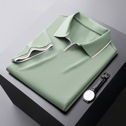 Herren Poloshirt Seide Elegantes Qualitätsshirt