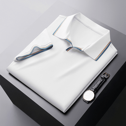 Herren Poloshirt Seide Elegantes Qualitätsshirt