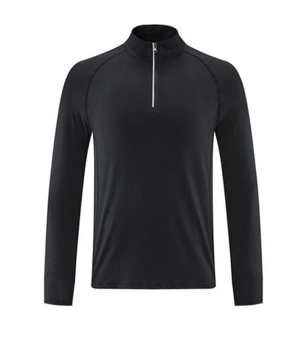 Herren Funktionsshirt Reißverschluss Atmungsaktiv