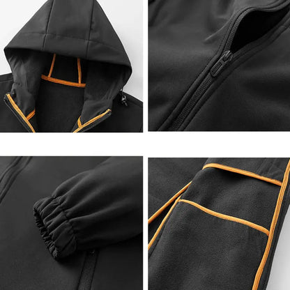 Herren Winter Kapuzen Übergangsjacke Elegant