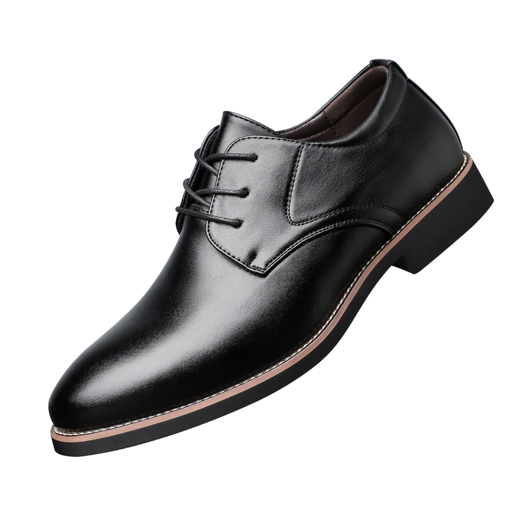 Herren Business Schuhe Elegant Lederschuhe Schwarz - BerlinGlamour