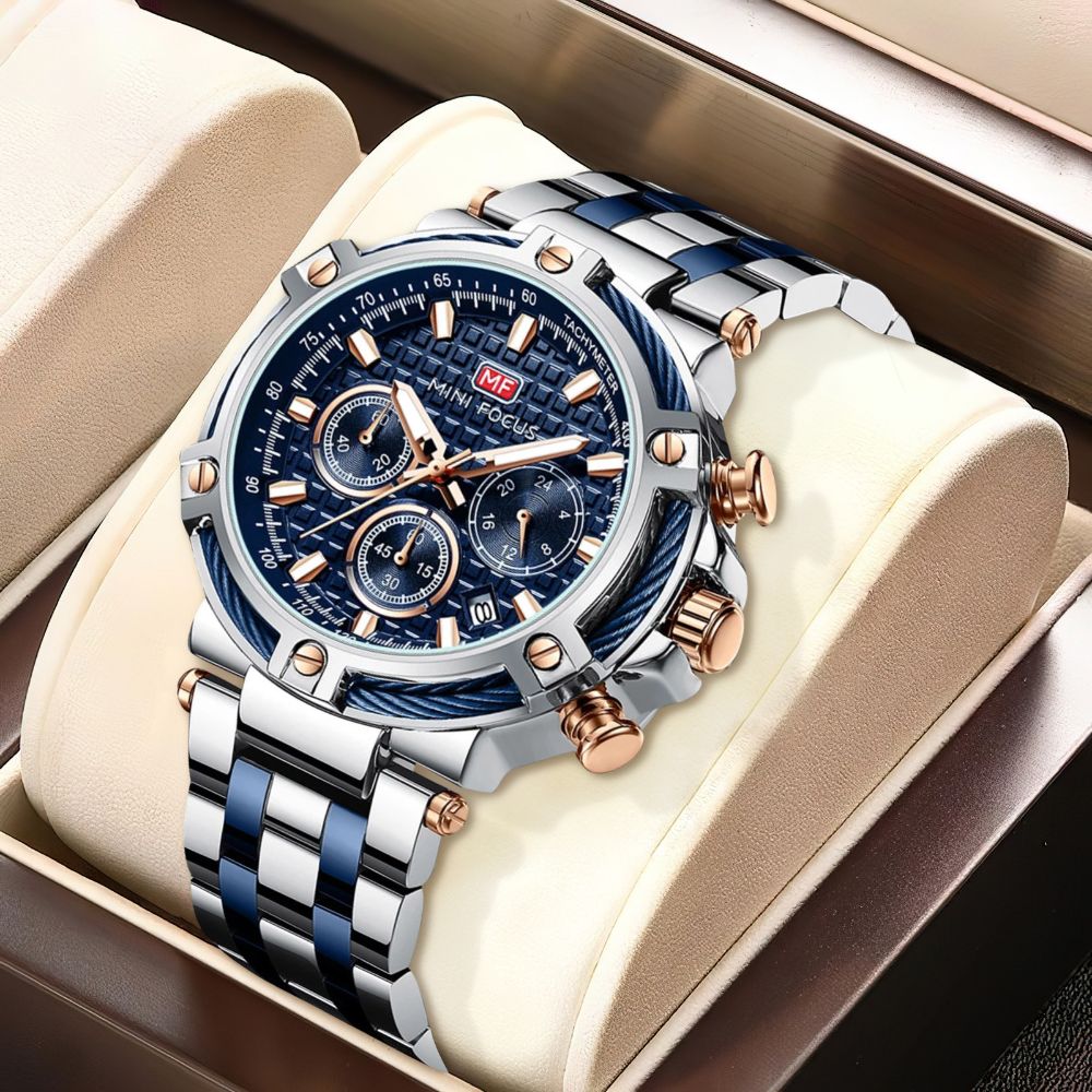 Herren Armbanduhr Maritime Quarzuhr Schwarz - BerlinGlamour