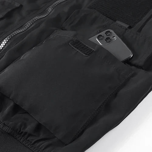 Herren Cargo Jacke Multifunktionell Mit Vielen Taschen