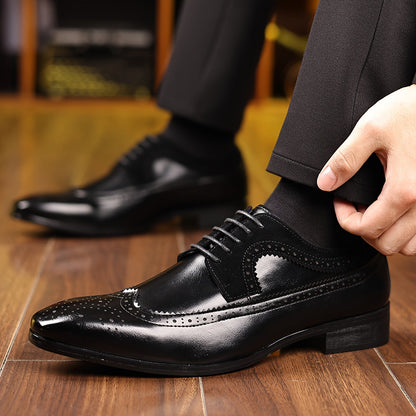 Herren Leder Schuhe Elegantes Business Design