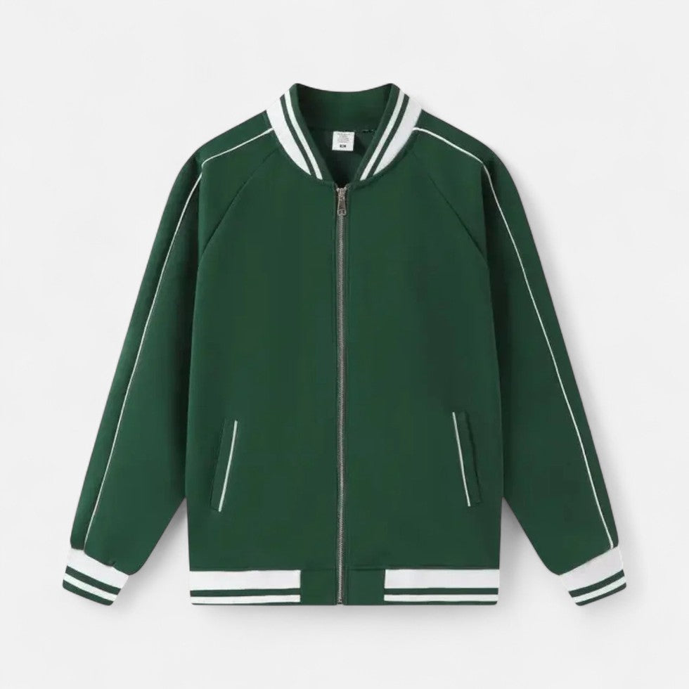 Männer Baseballjacke Leicht Reißverschluss Sportjacke - BerlinGlamour