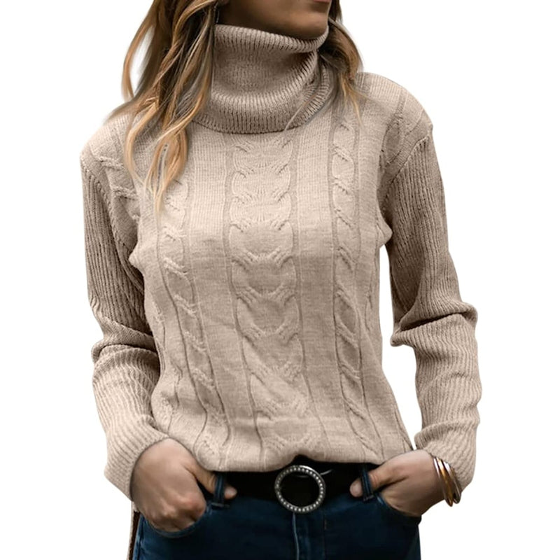 Elegantes Damen-Rollkragen-Shirt für kühle Tage