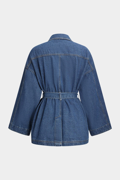 Taillierte Denim-Jacke Damen Modern Slim Fit