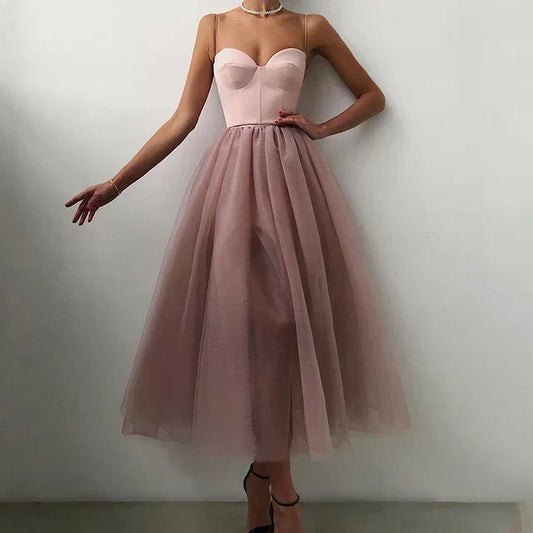 Elegantes Abendkleid Tüll Korsett Damenkleid Hochzeit - BerlinGlamour