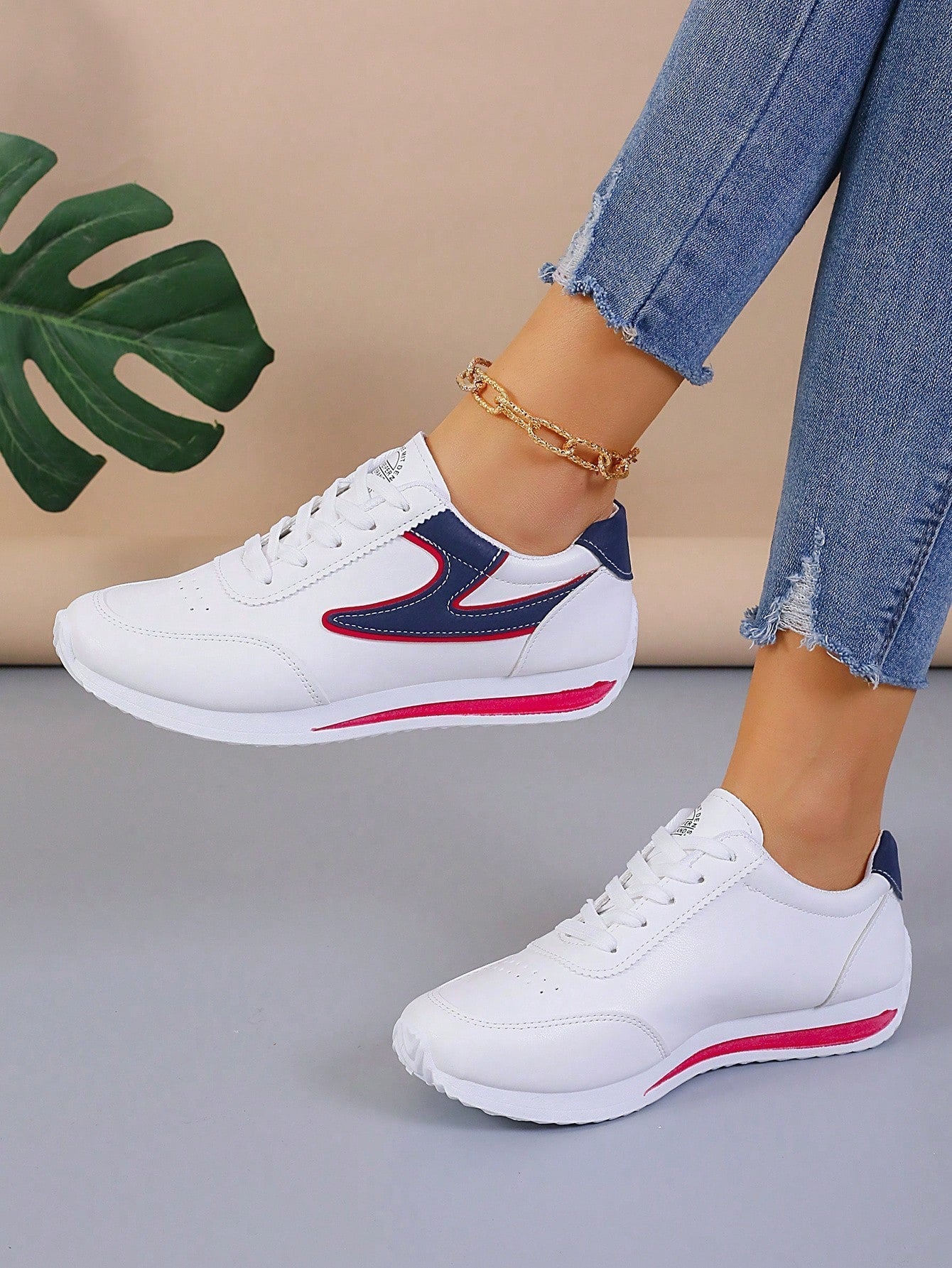 Damen Schnürschuhe Gestreift Lässig Alltag