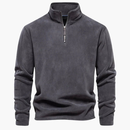 Viertelreißverschluss Fleecepullover für Herren 2